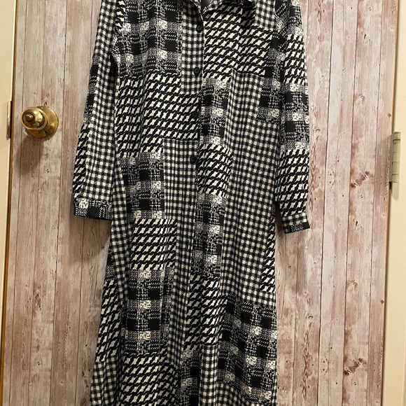 Attitudes by Renee Dresses & Skirts - Attitudes by Renee Monochrome Patchwork Dress